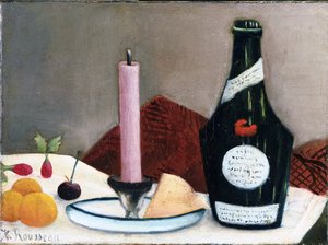 Nature morte à la bougie rose - Henri J.F. Rousseau
