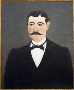 Portrait de Frumence Biche en civil (maréchal des logis). Peinture d