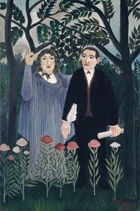 La Muse inspirant le poète - Henri J.F. Rousseau