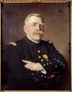 Portrait de Joseph Joffre (1852-1931) maréchal de France. Peinture de Henry Jacquier (1878-1921). 1915. Dim. 0,81 x 0,65 Versailles, Musée du Château - Henri Jacquier