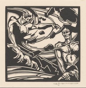 Deux hommes nus près d