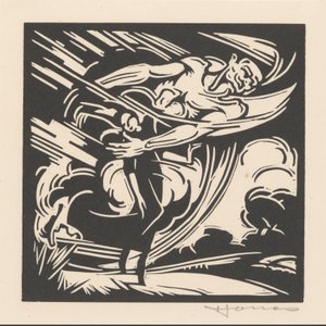 Femme et le vent - Henri Jonas (signed by artist)