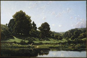 Une prairie du Bourbonnais, par un effet de matin - Henri Joseph Harpignies