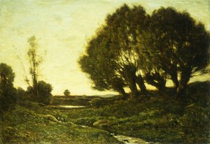 Un paysage boisé avec un ruisseau, 1903