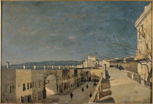 Un quai à Nice, Les Ponchettes - Henri Joseph Harpignies