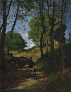 Sapins aux Trembleaux près de Marlotte, 1854 - Henri Joseph Harpignies