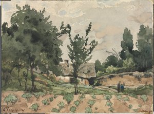 Paysage avec ferme - Henri Joseph Harpignies
