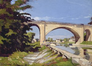 Le Pont Canal à Briare, 1888 - Henri Joseph Harpignies