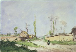 No.1534 Une route de village, Oiseme, 1888