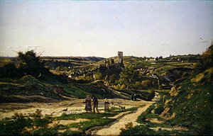 Le château et le village de Hérisson