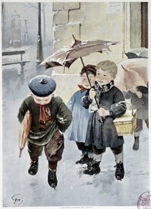 Un indépendant - aquarelle dans Le Figaro Illustré, mai 1901 - Henri Jules Jean Geoffroy