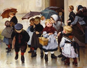 Sortie de classe, 1888 - Henri Jules Jean Geoffroy