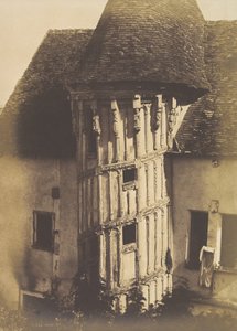 Escalier en bois à Chartres, 1852 - Henri Le Secq