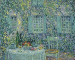 La Table. Le Soleil sur les Feuilles, Gerberoy, 1917 - Henri Le Sidaner
