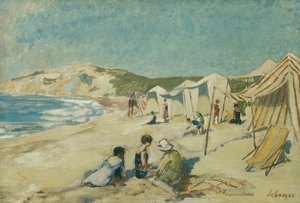 La Plage à la Pointe St Gildas, c.1920 - Henri Lebasque