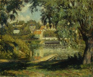 Village au Bord de la Rivière, vers 1900 - Henri Lebasque
