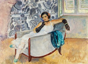 La femme aux gants noirs, vers 1930 - Henri Lebasque