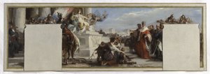 Esquisse pour la salle du Conseil de la mairie de Pantin : La Loi - Henri Leopold Levy