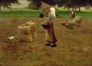 Récolte de pommes de terre - Henri Lerolle