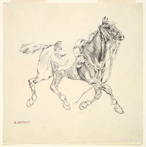 Cheval militaire - Henri Louis Dupray