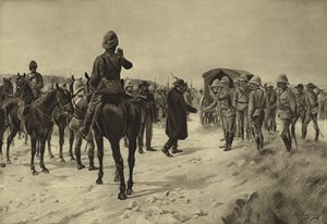 Reddition de Piet Cronje à Paardeberg, 1900 (gravure)