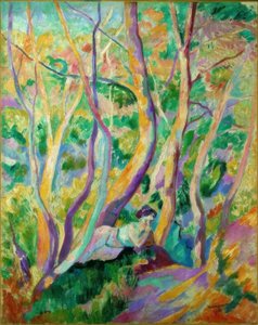 Femme dans la forêt