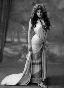Actrice française Christiane Mancini en tant qu