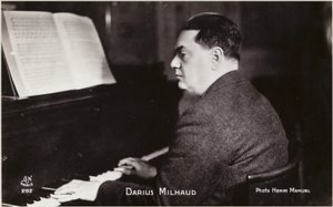 Portrait de Darius Milhaud (photo n/b) - Henri Manuel