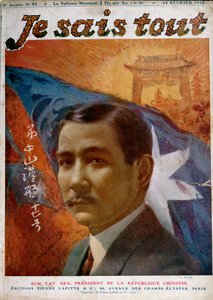 Portrait du Dr. Sun Yat-Sen (1866-1925), photo de Manuel, couverture de 