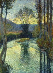 Au bord de la rivière - Henri Martin