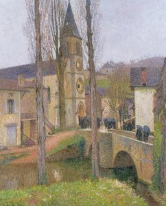 Heure de la messe à Labastide du Vert - Henri Martin