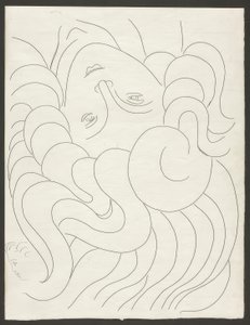 Quelques sonnets : "Avec ses ongles purs...", planche 25 des Poésies de Mallarmé - Henri Matisse