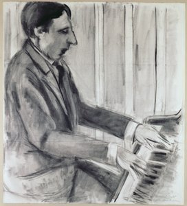 Alfred Cortot (plume, encre et aquarelle) - Henri Matisse