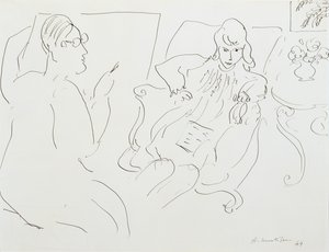 Artiste avec modèle - Henri Matisse