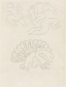 Autre Eventail, de Mademoiselle Mallarmé, plate 21 from Poesies de Mallarmé - Henri Matisse