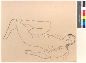 Femme nue couchée, les jambes pliées - Henri Matisse