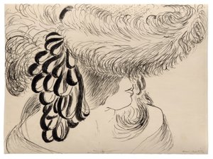 Fille au chapeau de plumes (Mlle Antoinette)