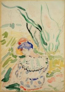 Jeune femme assise de dos (Madame Matisse) - Henri Matisse