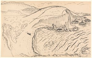 Paysage (plume et encre sur papier) - Henri Matisse
