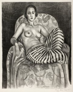 Grande Odalisque en pantalon rayé - Henri Matisse