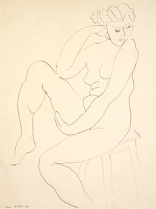 Nu assis sur un tabouret - Henri Matisse