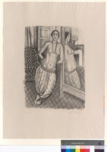 Odalisque à la culotte rayée, reflétée dans la glace - Henri Matisse