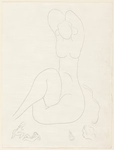 Plusieurs Sonnets: "Quelle soie...", plate 28 from Poesies de Mallarmé - Henri Matisse