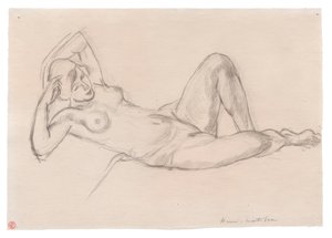 Nu féminin couché avec genou levé - Henri Matisse