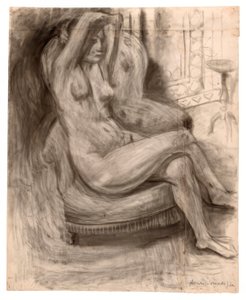 Nu assis avec les bras levés - Henri Matisse