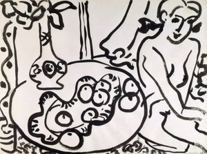 Nature morte avec un nu