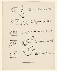 Table des images 4. Extrait de « Jazz ». p. 152 - Henri Matisse