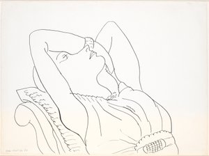 Femme penchée en arrière, les bras au-dessus de la tête, demi-figure - Henri Matisse