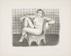 Jeune hindou assis nu sur une chaise - Henri Matisse
