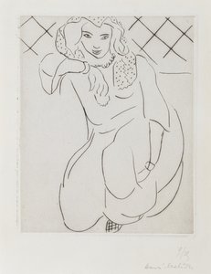 Femme orientale voilée agenouillée - Henri Matisse